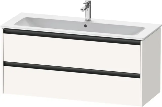 Duravit Ketho.2 Servantskap, 2 Skuffer 1210x480 mm, Hvit Matt 