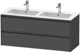 Duravit Ketho.2 Servantskap, 2 Skuffer 1280x480 mm, for dobbel servant