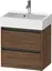 Duravit Ketho.2 Servantskap, 2 Skuffer 584x390 mm, M&#248;rk Valn&#248;tt