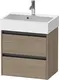 Duravit Ketho.2 Servantskap, 2 Skuffer 584x390 mm, Terra Eik