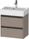 Duravit Ketho.2 Servantskap, 2 Skuffer 584x390 mm, Basalt