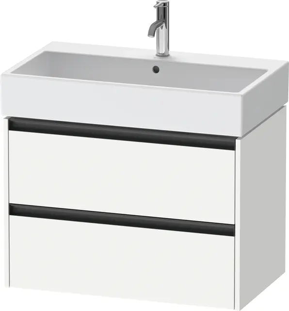 Duravit Ketho.2 Servantskap, 2 Skuffer 784x460 mm, Hvit Matt 