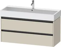 Duravit Ketho.2 Servantskap, 2 Skuffer 1184x460 mm, Taupe Matt