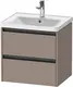 Duravit Ketho.2 Servantskap, 2 Skuffer 584x455 mm, Basalt