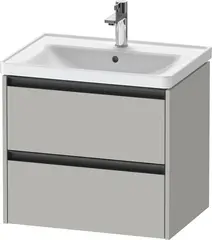 Duravit Ketho.2 Servantskap, 2 Skuffer 634x455 mm, Betonggrå