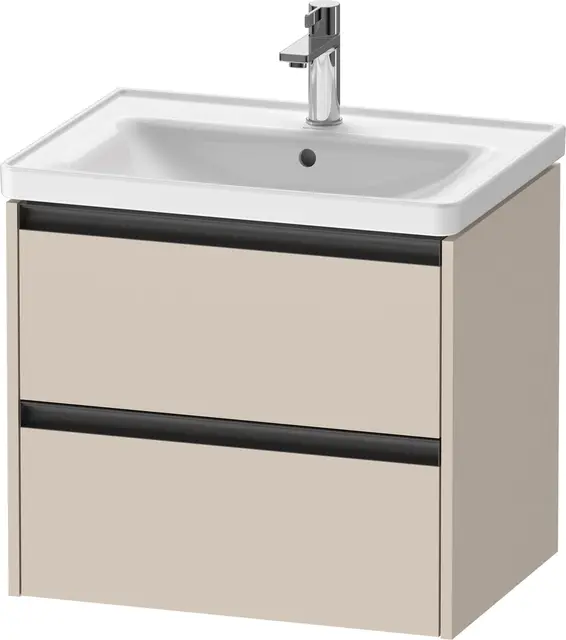 Duravit Ketho.2 Servantskap, 2 Skuffer 634x455 mm, Taupe 