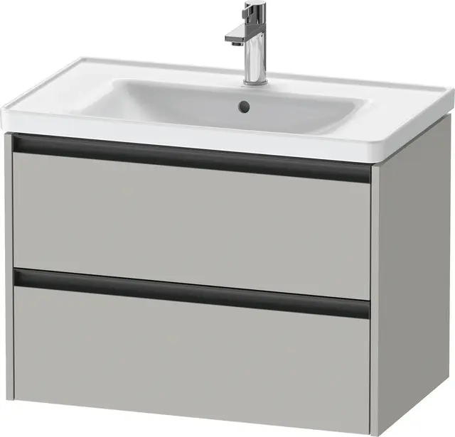 Duravit Ketho.2 Servantskap, 2 Skuffer 784x455 mm, Betonggrå 