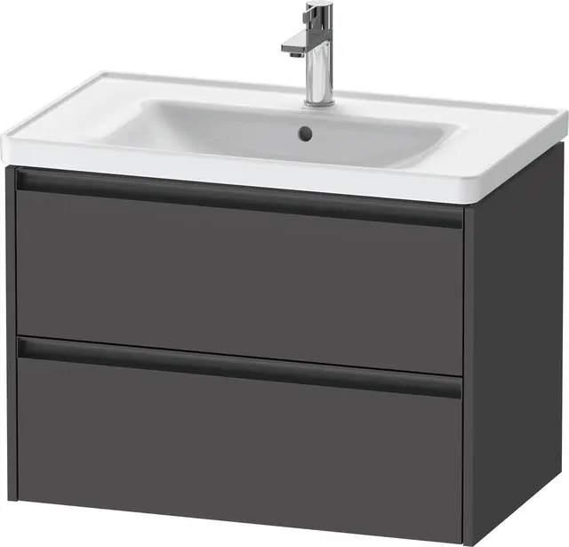 Duravit Ketho.2 Servantskap, 2 Skuffer 784x455 mm, Grafitt Matt 