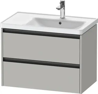 Duravit Ketho.2 Servantskap, 2 Skuffer 784x455 mm, Basseng høyre