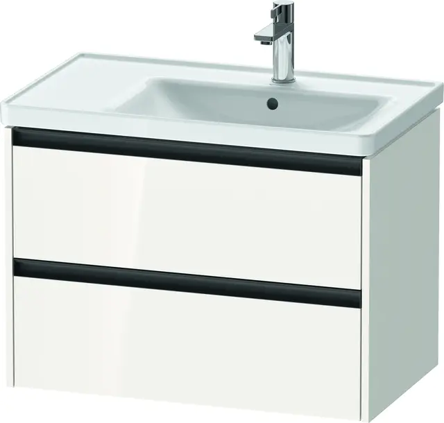 Duravit Ketho.2 Servantskap, 2 Skuffer 784x455 mm, Høyre, Hvit Høyglans 