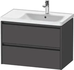 Duravit Ketho.2 Servantskap, 2 Skuffer 784x455 mm, H&#248;yre, Grafitt Matt