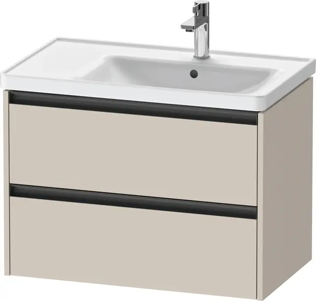 Duravit Ketho.2 Servantskap, 2 Skuffer 784x455 mm, Høyre, Taupe 