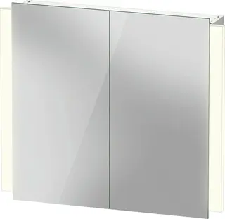 Duravit Ketho.2 Speilskap m/LED-Lys 800x700 mm, dimmer og stikk, Hvit Matt