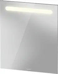 Duravit No.1 Speil m/LED-Lys 600x700 mm, Hvit Matt