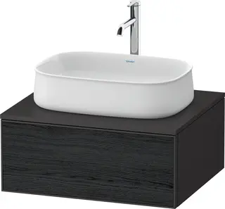 Duravit Zencha Servantskap, 1 Skuff 650x550 mm, Sort Eik/Grafitt