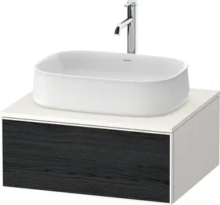 Duravit Zencha Servantskap, 1 Skuff 650x550 mm, Sort Eik/Hvit