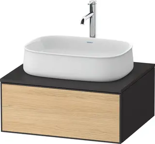 Duravit Zencha Servantskap, 1 Skuff 650x550 mm, Eik Natur/Grafitt