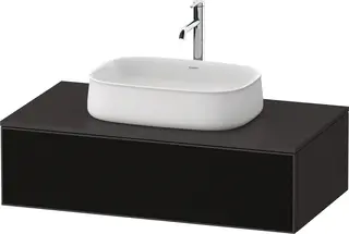 Duravit Zencha Servantskap, 1 Skuff 1000x550 mm, Grafitt/Sort Linjestruktur