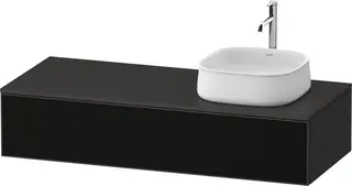 Duravit Zencha Servantskap m/1 skuff 1300x550 mm, Black Line Structure