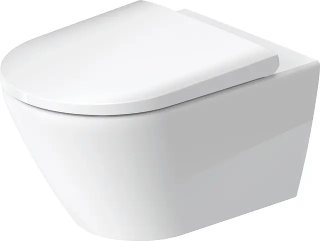 Duravit D-Neo Vegghengt toalett 370x540 mm, Rimless, Hvit 