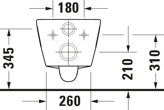 Duravit D-Neo Vegghengt toalett 370x540 mm, Rimless, Hvit 