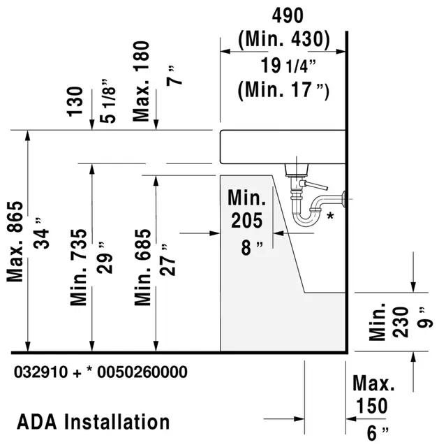 Duravit Vero Møbelservant 1050x490 mm, u/bl.hull, u/o.l, Hvit m/WG 