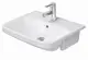 Duravit DuraStyle Servant, delvis nedf. 550x455 mm, 1 bl.hull, m/overl&#248;p, Hvit