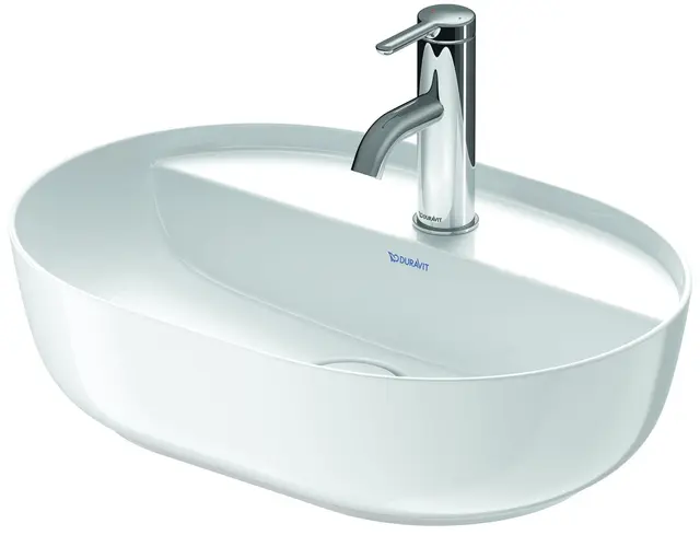 Duravit Luv Toppmontert servant 490x350 mm, 1 bl.hull, u/o.l, Grå m/WG 