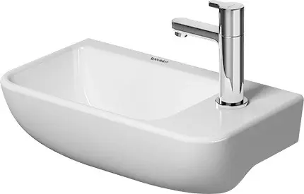 Duravit ME by Starck Vegghengt servant 400x220 mm, 1 bl.hull, u/o.l, Hvit m/WG 