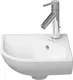 Duravit ME by Starck Hj&#248;rneservant 435x380 mm, 1 bl.hull, m/overl&#248;p, Hvit