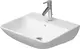 Duravit ME by Starck Vegghengt servant 550x440 mm, 1 bl.hull, m/overl&#248;p, Hvit