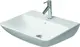 Duravit ME by Starck Vegghengt servant 600x460 mm, 1 bl.hull, m/o.l, Hvit m/WG