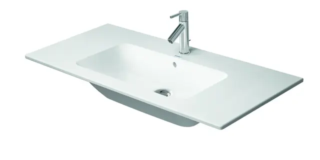 Duravit Me By Starck Møbelservant 1030x490 mm, 1 bl.hull, m/overløp, Hvit 