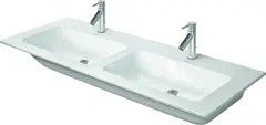 Duravit Me By Starck Dobbelservant 1300x490 mm, 1 bl.hull, m/overl&#248;p, Hvit