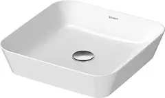 Duravit Cape Cod Toppmontert servant 430x430 mm, u/bl.hull, u/overl&#248;p, Hvit