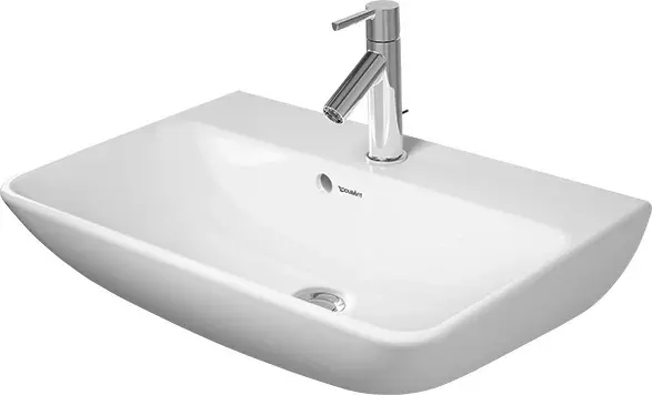 Duravit ME by Starck Vegghengt servant 600x400 mm, 1 bl.hull, m/overløp, Hvit 