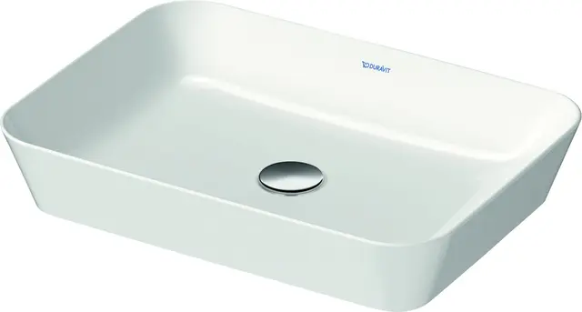 Duravit Cape Cod Toppmontert servant 550x400 mm, u/bl.hull, u/overløp, Hvit 