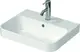 Duravit Happy D.2 Plus Toppmontert serv. 500x400 mm, 1 bl.hull, m/o.l, Hvit m/WG