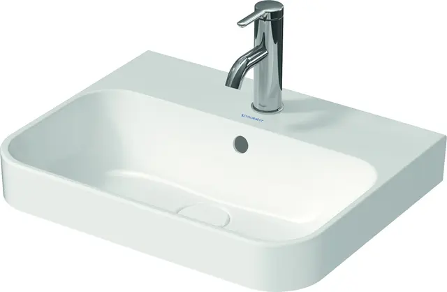 Duravit Happy D.2 Plus Toppmontert serv. 500x400 mm, u/bl.hull, m/o.l, Antrasitt 