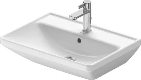 Duravit D-Neo Vegghengt Servant 600x440 mm, 1 bl.hull, m/o.l, Hvit 