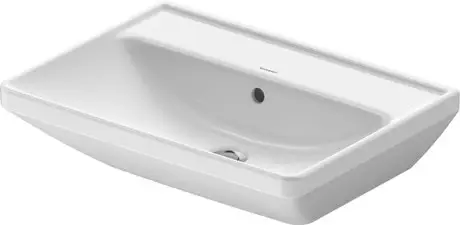 Duravit D-Neo Vegghengt Servant 600x440 mm, 1 bl.hull, m/o.l, Hvit 