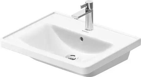 Duravit D-Neo Møbelservant 600x480 mm, u/bl.hull, m/o.l, Hvit m/WG 