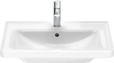 Duravit D-Neo Møbelservant 650x480 mm, 1 bl.hull, m/o.l, Hvit m/WG 