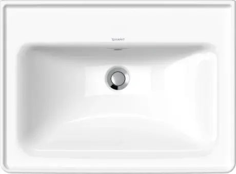 Duravit D-Neo Møbelservant 650x480 mm, 1 bl.hull, m/o.l, Hvit m/WG 