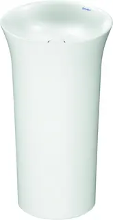 Duravit White Tulip Gulvstående Servant Ø500 mm, avløp for gulvtilkobling