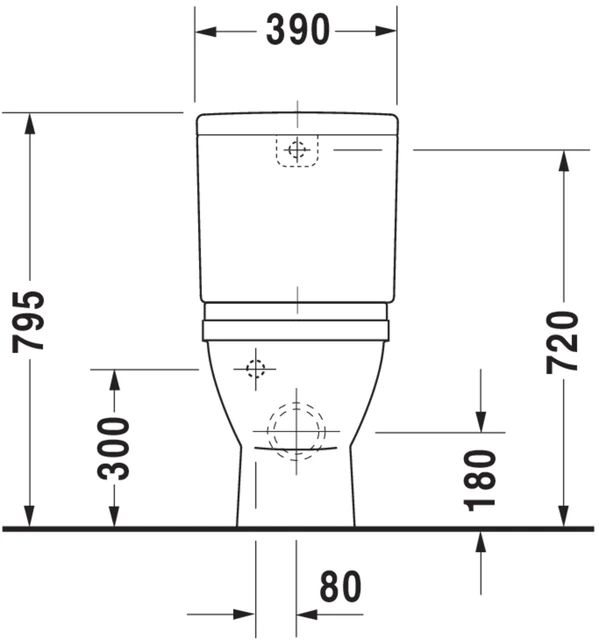 Duravit Starck 3 Gulvstående toalett 370x660 mm, Hvit med WonderGliss 