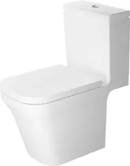 Duravit P3 Comforts Gulvstående toalett 380x650 mm, Rimless, Hvit