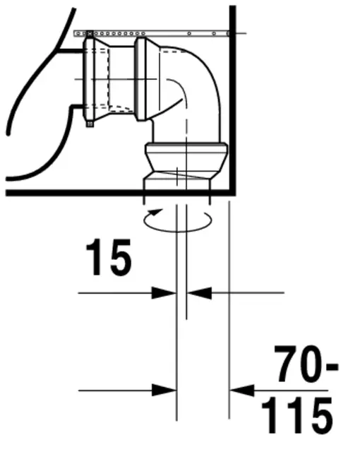 Duravit ME by Starck Gulvstående toalett 370x650 mm, Hvit med WonderGliss 