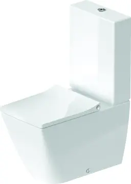 Duravit Viu Gulvst&#229;ende toalett 370x650 mm, uten skyllekant (Rimless)