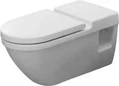 Duravit Starck 3 Vegghengt toalett 370x700 mm, Hvit med HygieneGlaze